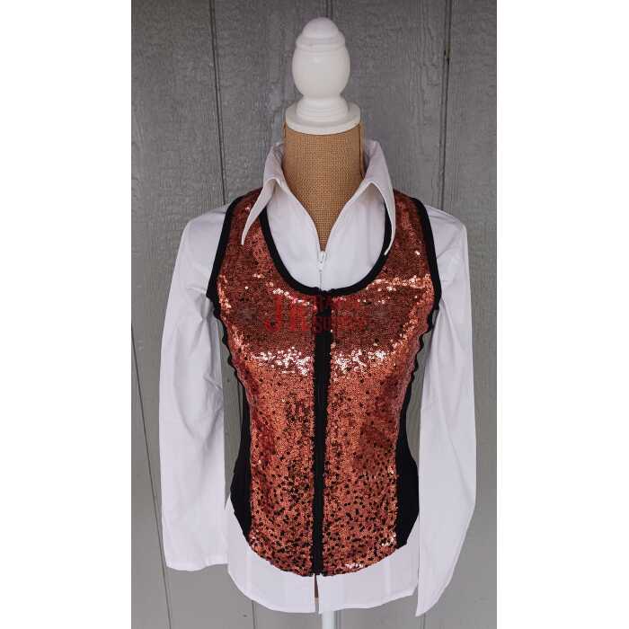 20230122_111736 RHC Sequin Ladies Western Show Vest #209973 - Image 1