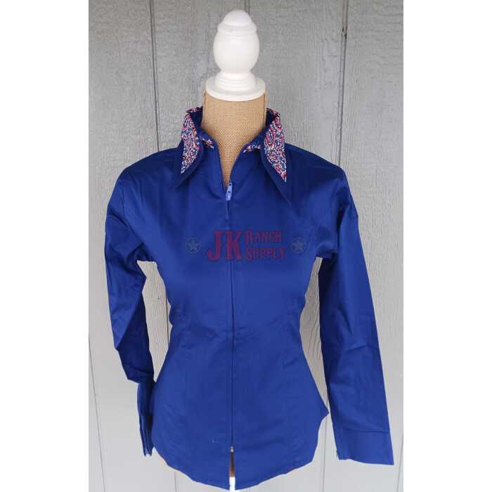 RHC Ladies Contrasting Collar Western Show Shirt #68234 - Image 2