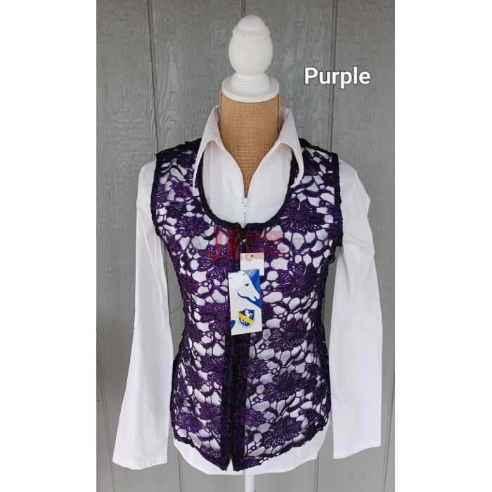 20230212_134645 RHC Lace Ladies Western Show Vest #209970 - Image 1