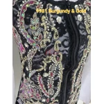 RHC Ladies Western Lace & Gold & Rhinestones Show Vest #209981 - Image 8