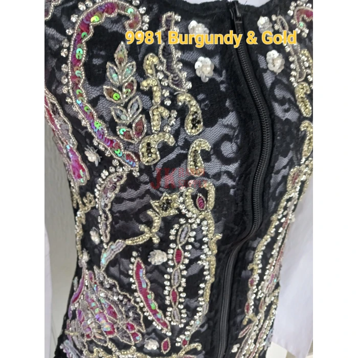 RHC Ladies Western Lace & Gold & Rhinestones Show Vest #209981 - Image 8