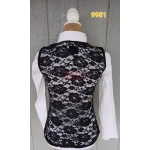 RHC Ladies Western Lace & Gold & Rhinestones Show Vest #209981 - Image 2