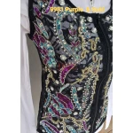RHC Ladies Western Lace & Gold & Rhinestones Show Vest #209981 - Image 7