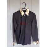 Ladies Lycra Contrasting Cuff & Collar Western Show Shirt - Image 2