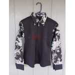 Ladies Lycra Contrasting Cuff & Collar Western Show Shirt