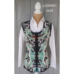 RHC Lace & Beading Ladies Western Show Vest V209982 - Image 3