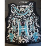 RHC Lace & Beading Ladies Western Show Vest V209982 - Image 2