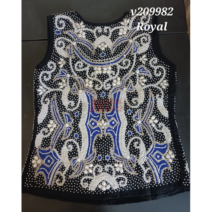 RHC Lace & Beading Ladies Western Show Vest V209982 - Image 5