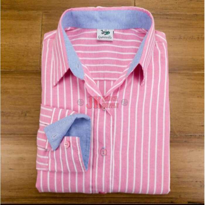 The Perfect Ranch Ladies Shirt Pink Oxford Pinstripe #OX2 - Image 1