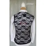 RHC Ladies Western Lace, Pearls, Rhinestones & Gold Show Vest Turquoise #209980 - Image 4