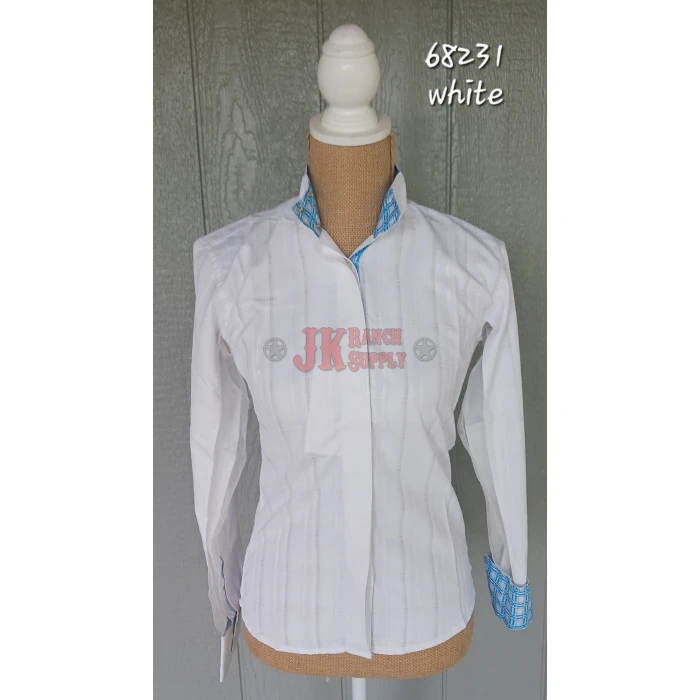 RHC Ladies English Riding Hunt Seat Pinstripe Shirt #68231-302 - Image 3