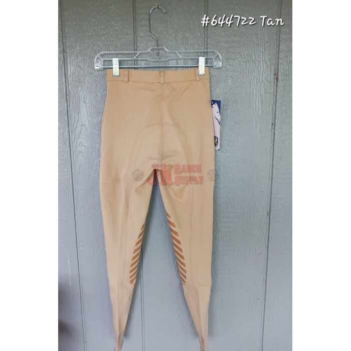 RHC Ladies Silicone Gel Knee Patch Breech #644722 TAN PLUM - Image 2