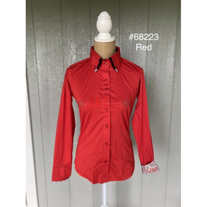 RHC Ladies Double Collar Western Show Shirt #68223 - Image 3