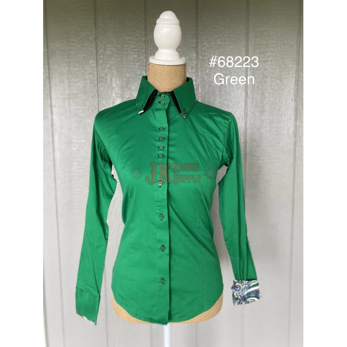 RHC Ladies Double Collar Western Show Shirt #68223 - Image 4