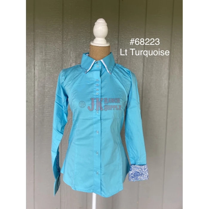 RHC Ladies Double Collar Western Show Shirt #68223 - Image 6