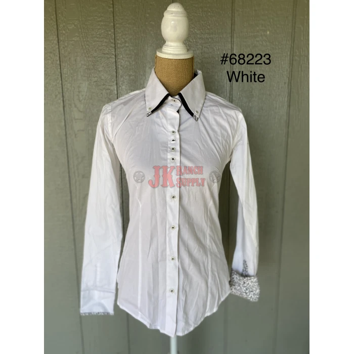 RHC Ladies Double Collar Western Show Shirt #68223 - Image 10