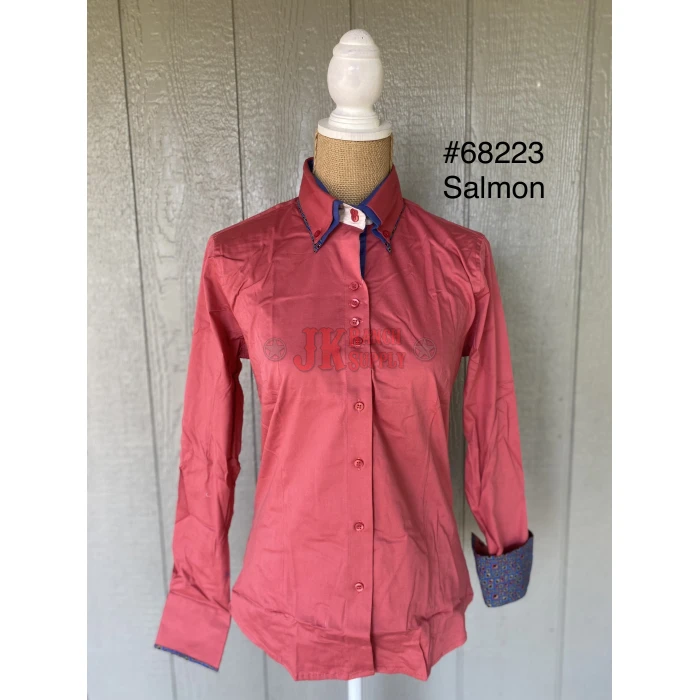 RHC Ladies Double Collar Western Show Shirt #68223 - Image 9