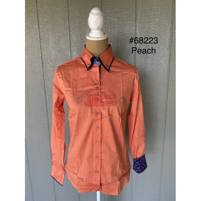 RHC Ladies Double Collar Western Show Shirt #68223 - Image 11
