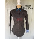 RHC Ladies Double Collar Western Show Shirt #68223 - Image 15