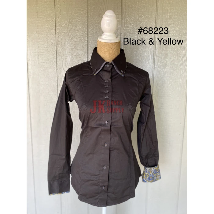 RHC Ladies Double Collar Western Show Shirt #68223 - Image 7