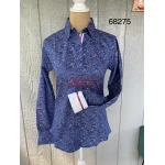RHC Ladies Blue Paisley Show Shirt # 68275