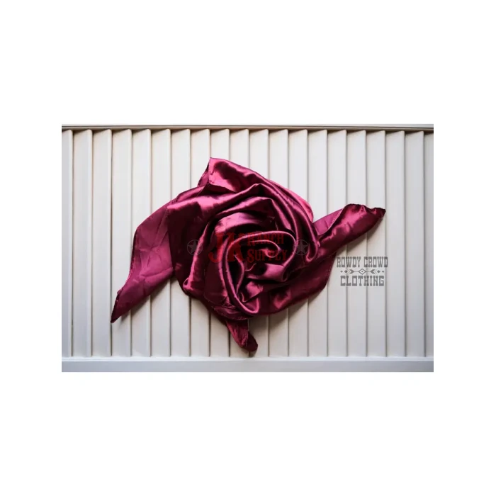bala burgundy rag Wynonna Solid Color Wild Rag - Image 1