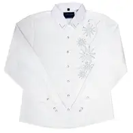 Ladies Western White Embroidered Show Shirt #1430 – JK Ranch Supply