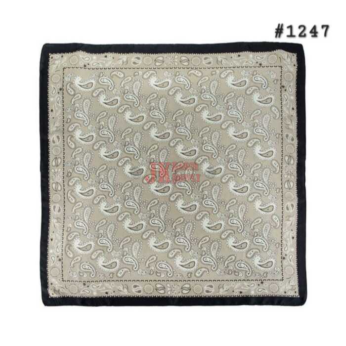 Wild Rag #1247 Black, Cream & Taupe - Image 1