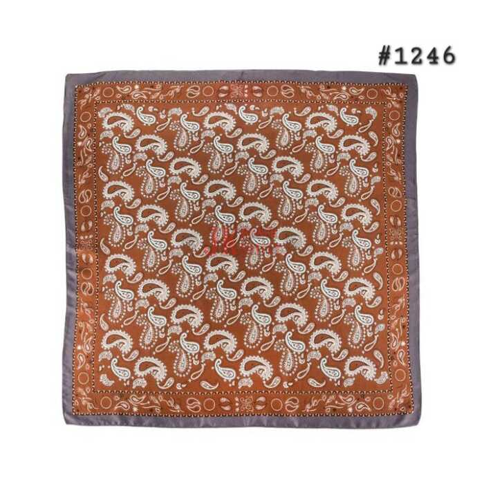 Wild Rag #1246 Rust & Charcoal - Image 1