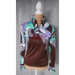 Custom DBJ Ladies Chocolate, Mint and Lilac Western Show Shirt
