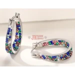 Western Stirrup Rhinestone Earrings
