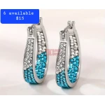 Western Stirrup Rhinestone Earrings - Image 3