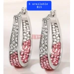 Western Stirrup Rhinestone Earrings - Image 4