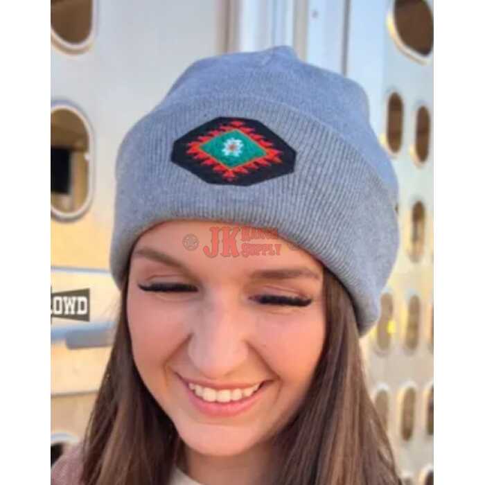 ROWDY CROWD Alvarado Grey Knit Beanie - Image 1