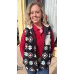 ROWDY CROWD Vail Fleece Aztec Vest