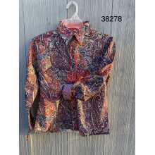 RHC Girls Kids Paisley Ranch Show Shirt